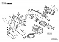 Bosch 0 601 946 4AE Gsr 14,4 Vpe-2 Cordless Screw Driver 14.4 V / Eu Spare Parts